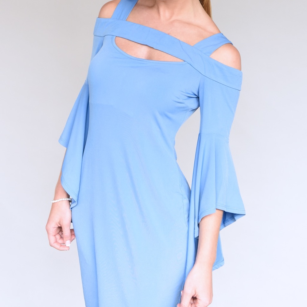 Venus blue cutout nylon dress!